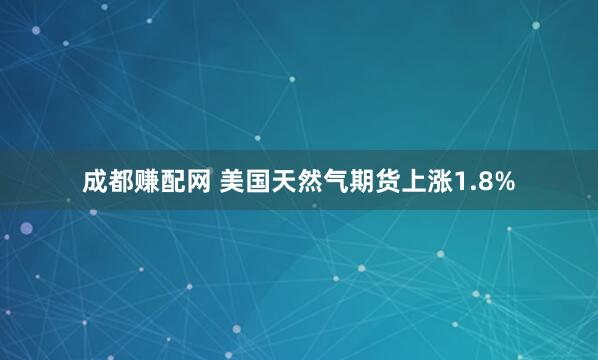 成都赚配网 美国天然气期货上涨1.8%