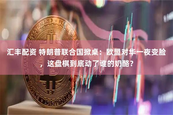 汇丰配资 特朗普联合国掀桌：欧盟对华一夜变脸，这盘棋到底动了谁的奶酪？